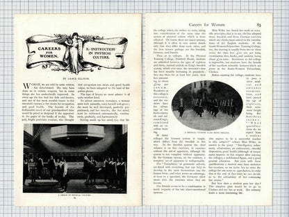 (6331) Physical Education Teaching Careers Women Grace Ellison - c.1905 Article