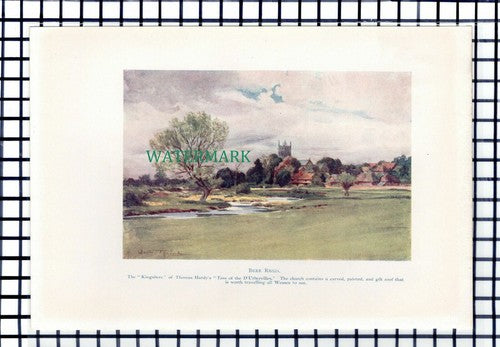 C6916) Bere Regis - 1911 Book Print