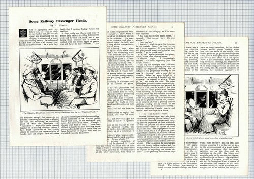(6426) Annoying Railway Passengers H Hervey  - 1914 Article
