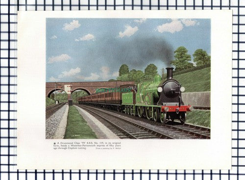 Southern Region Locomotive Night Ferry Railway Locomotive - c.1960s Clip / Print