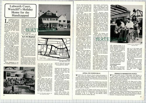 LULWORTH COURT Chalkwell Esplanade Westcliff Essex  - 1982 Article