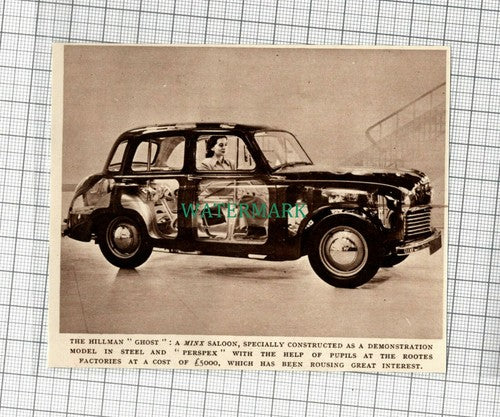 C2232) The Hillman Ghost Minx Demonstration Model Rootes Factories - 1948 Clip