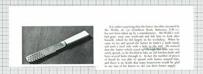 C7543) Mr Calcutt Mr Phelps Hither Green Webb Battersea Invention- 1950s Cutting
