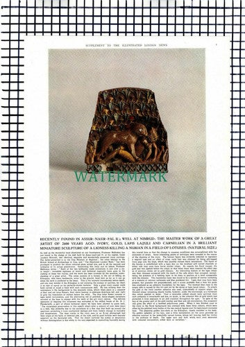 Prof Mallowan Nimrud Excavations  - 1952 Article