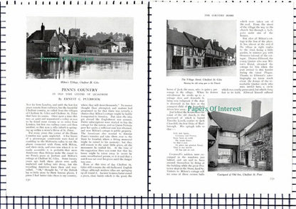 (6996) Chalfont St Peter Penn Quakers Ernest Pulbrook - c.1912 Article