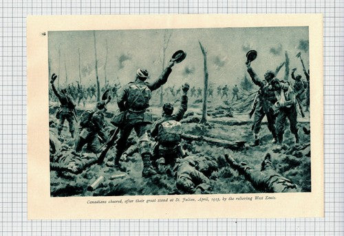 (6263) Canadians St Julien West Kents  World War 1 -  1916 Clip