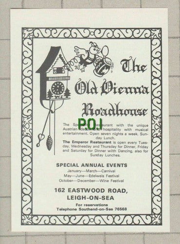 (5522) The Old Vienna Roadhouse Southend Essex   - 1979 Clip
