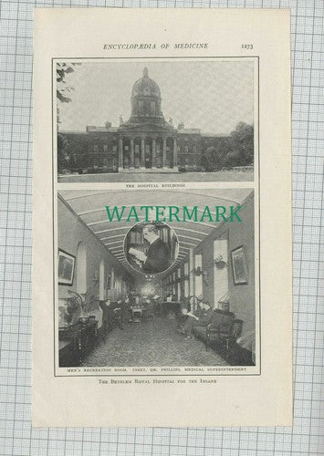 C1959) The Bethlem Royal Hospital For Insane Dr Philips - c.1915 Clip