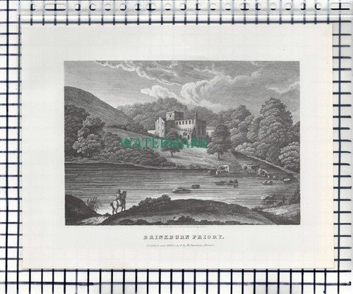 Brinkburn Priory Northumberland - c.1960s Book Print