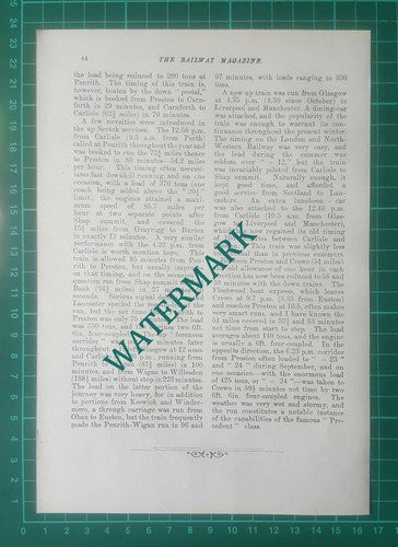 London & North Western Railway Expresses Trains -  1904 Article