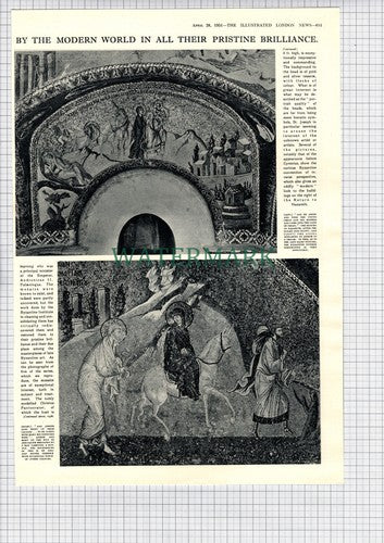 Church Of The Chora Constantinople Istanbul Byzantine Mosaics - 1951 Article