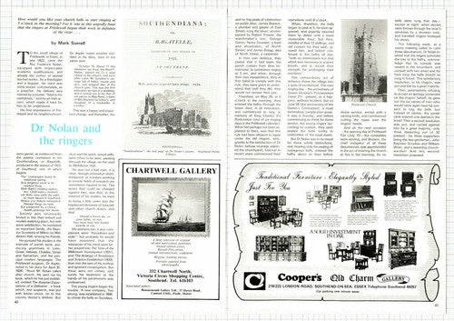 (6001) Prittlewell Essex Rev Frederick Nolan Bellringers Garon - 1984 Article