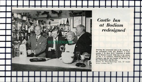 C7377) Castle Inn Bodiam Sussex JD Ross Roy Deane-Davis - 1967 Cutting