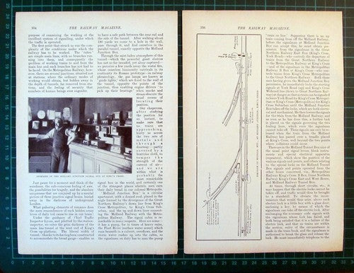(6041) Railway Tunnel Junctions Baker Street King's Cross Praed -  1907 Article