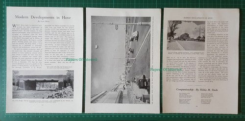 (6952) Hove Sussex Kingsway Drive Bridge Jack Dove  - 1955 Article