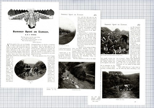 (6344)  Exmoor Stag Hunting M V Wynter -  c.1905 Article