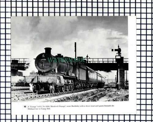 (7835) Bordesley Railway Engine 6806 Blackwell Grange - 1970s Cutting