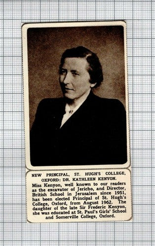 Dr Kathleen Kenyon St Hugh's College Oxford  - 1961 Small News Clipping