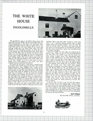 The White House Ingoldmells Lincolnshire Sybil Hallgath - 1979 Article / Print