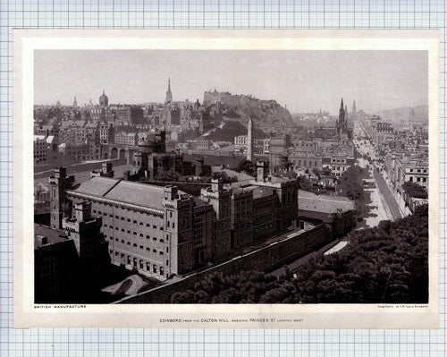 (5818)  Edinburgh From Calton Hill  -   c.1900  Print