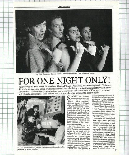 Ensa Troupe Channel Theatre Company Simon Cuckson Richard Laurence -1991 Cutting