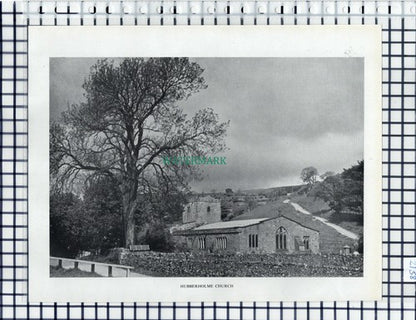 Hubberholme Church / Starbotton Yorkshire  - 1951 Clipping / Print