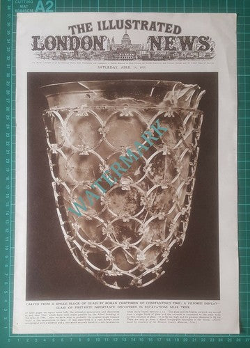 Trier Germany Mosaic Corn Market Excavations  - 1951 Article