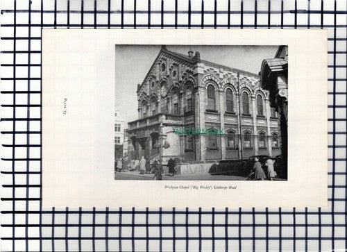 C6557) Wesleyan Chapel Middlesbrough Casey's Circus Chaplin - 1960s Book Print
