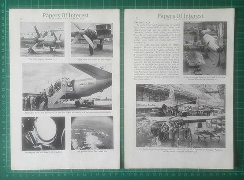 Vickers Viscount Aeroplane  - 1968 Article