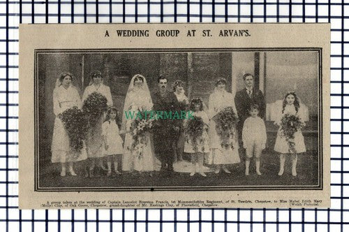 (8260) Capt Lancelot Brereton Francis 1st Monmouthshire Chepstow  -1916 Cutting