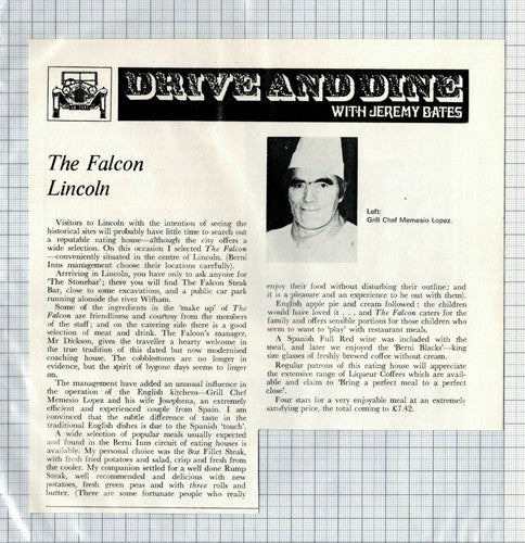 The Falcon Lincoln Grill Chef Memesio Lopez -  1977 Clipping