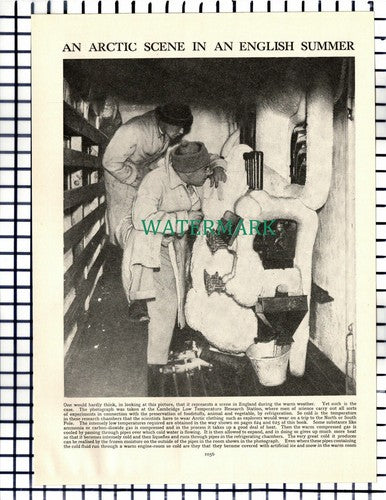 (7194) Cambridge Low Temperature Research Station - c.1940 Book Print
