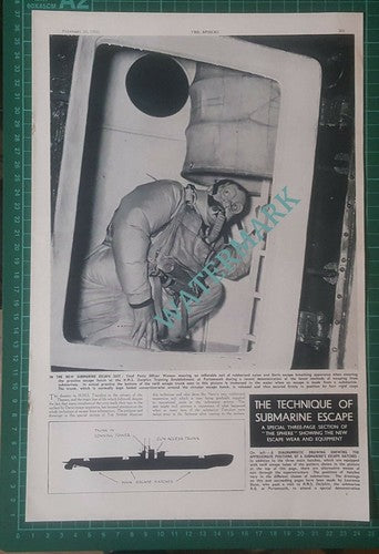 Submarine Chief Petty Officer Watson HMS Dolphin Laurence Dunn - 1950 Article