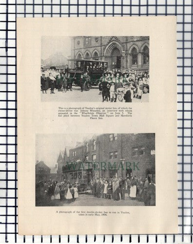 Yeadon Cricket Team Exley Towers Stott  / Yeadon Motor Bus Johnny Wheatley -1936