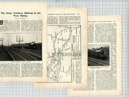 (6925) The Great Northern Railway West Riding Of Yorkshire - 1909 Article