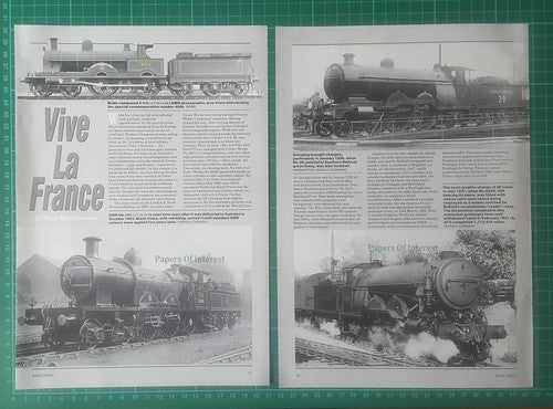 GWR No 102 LA FRANCE Railway Locomotive 2039 Brighton Works - 1996 Article
