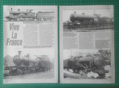 GWR No 102 LA FRANCE Railway Locomotive 2039 Brighton Works - 1996 Article
