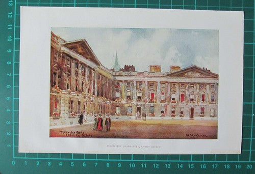 C4971) Tom Quad Christ Church Oxford / Peckwater - c.1900 Clip