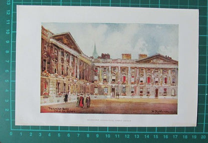 C4971) Tom Quad Christ Church Oxford / Peckwater - c.1900 Clip