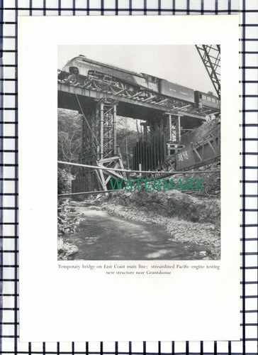 C6737) Grantshouse Railway Bridge / Cockburnspath Bank Landslips - 1950 Cutting