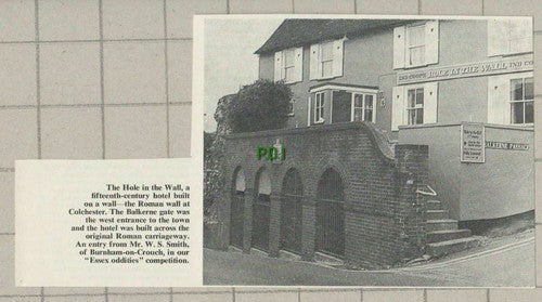 (5307) Hole In The Wall Colchester Essex - 1969 Clip