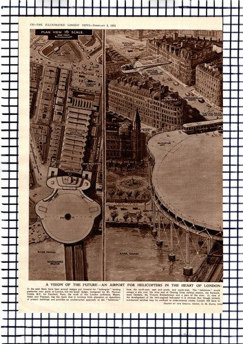Norman Dodds Aslan Freeman Architect Helidrome Charing Cross London 1952 Article