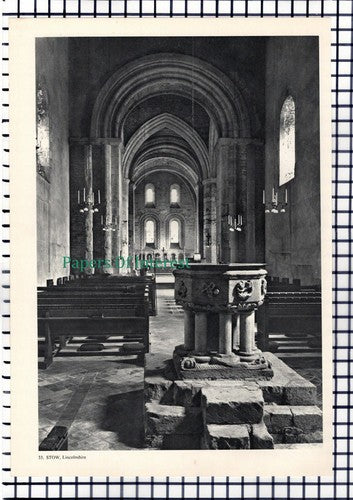 X1460) Hales Norfolk / Stow Lincolnshire Church - Dble Sided Print