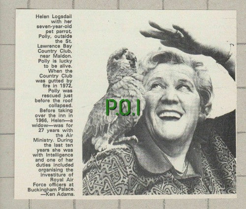 Helen Logsdail St Lawrence Bay Country Club Maldon Essex  - 1974 Small Clipping