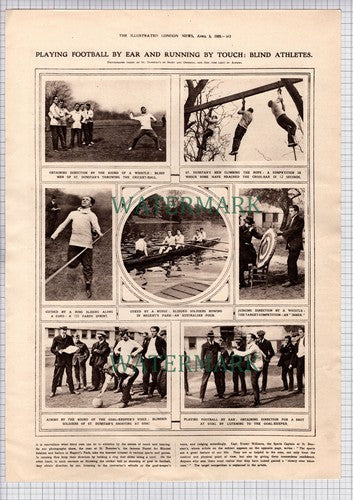St Dunstan's Regents Park Hostel For Blinded Soldiers & Sailors - 1920 Article