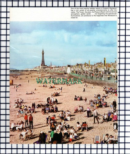 (7540) Blackpool Beach - 1970s Cutting