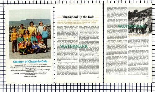 (7673) Chapel-le-Dale School Beresford Bargh Handley - 1989 Article
