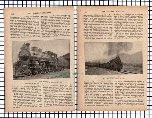 The Railways Of Java Railway -  1917 Article