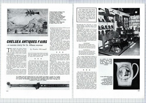 (5723) Chelsea Antiques Fair Mrs Grahame-Ballin St Albans James Baird - 1967
