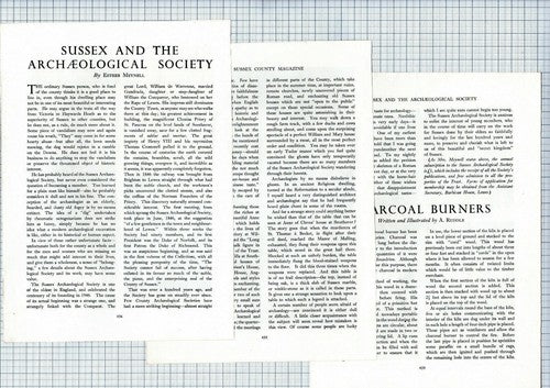 (6166) Sussex Archaeological Society Esther Meynell - 1952 Article